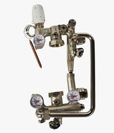 Насосно-смесительный узел без насоса, монтажная длина насоса 180 мм Насосно-смесительный узел без насоса, монтажная длина насоса 180 мм