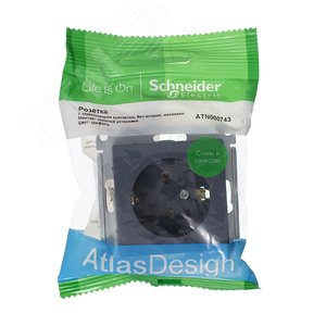 С заземлением 16А ГРИФЕЛЬ ATLASDESIGN розетка С заземлением 16А ГРИФЕЛЬ ATLASDESIGN розетка