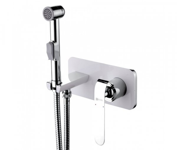LM4919CW Смеситель с гигиеническим душем, встраиваемый, хром/белый "Меланж" LEMARK LM4919CW Смеситель с гигиеническим душем, встраиваемый, хром/белый "Меланж" LEMARK