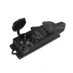 Розетка каучук трехместная с заземлением IP44 компакт UNIVersal Розетка каучук трехместная с заземлением IP44 компакт UNIVersal