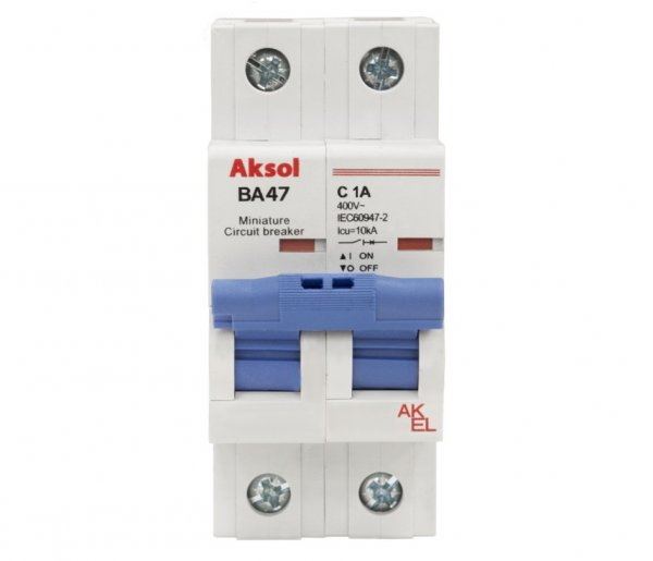 Выключатель автоматический ВА47-MCB-H-AKSOL-2P-C16-AC 2P/16A/С/10кА Выключатель автоматический ВА47-MCB-H-AKSOL-2P-C16-AC 2P/16A/С/10кА