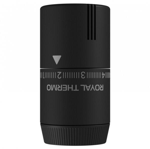 Термоголовка жидкостная Royal Thermo Design М30х1,5 (черный soft touch) Термоголовка жидкостная Royal Thermo Design М30х1,5 (черный soft touch)
