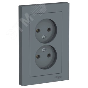 Двойная розетка 16А ГРИФЕЛЬ ATLASDESIGN Двойная розетка 16А ГРИФЕЛЬ ATLASDESIGN