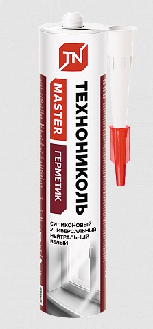 Герметик "Технониколь" силиконовый белый 280мл Герметик "Технониколь" силиконовый белый 280мл