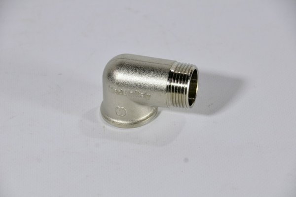Угольник 3/4" гш STOUT (никель) Угольник 3/4" гш STOUT (никель)