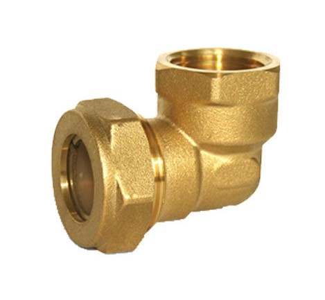 Угол из латуни для соединения гофротрубы DN 15 1/2" ВР Угол из латуни для соединения гофротрубы DN 15 1/2" ВР