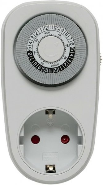 Таймер розеточный механический 16A суточный PROxima SMT-48p EKF Таймер розеточный механический 16A суточный PROxima SMT-48p EKF