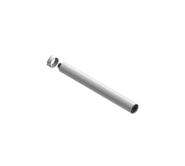 STOUT Элемент дымохода Ø60/100 труба коаксиальная 1000 мм п/м, уплотнения и хомут в комплекте STOUT Элемент дымохода Ø60/100 труба коаксиальная 1000 мм п/м, уплотнения и хомут в комплекте